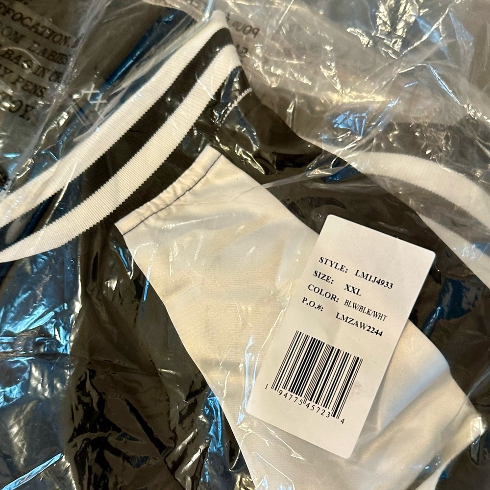 Karl Lagerfeld Paris Colorblock Varsity Jacket - XXL - Picture 3 of 7